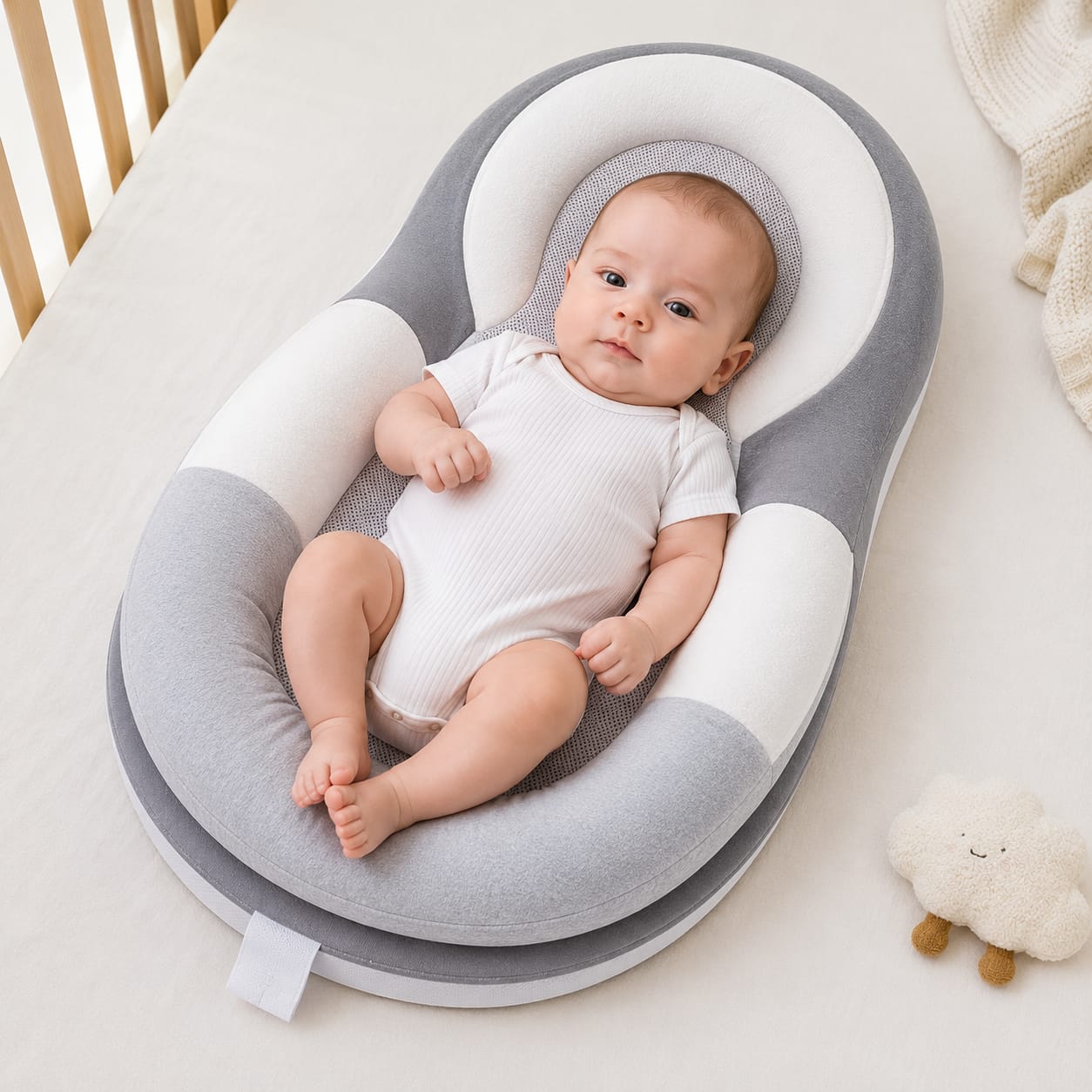 Ergonomic Baby Sleep Positioning Pilow