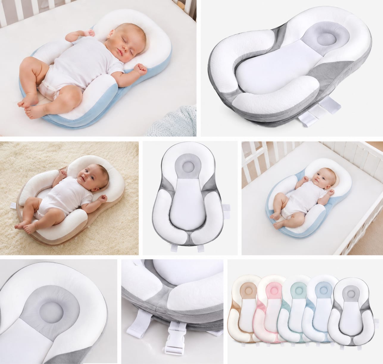 Ergonomic Baby Sleep Positioning Pilow