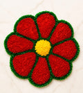 Woolen Rangoli Unique Green & Red Woolen Rangoli Set of 2 pcs