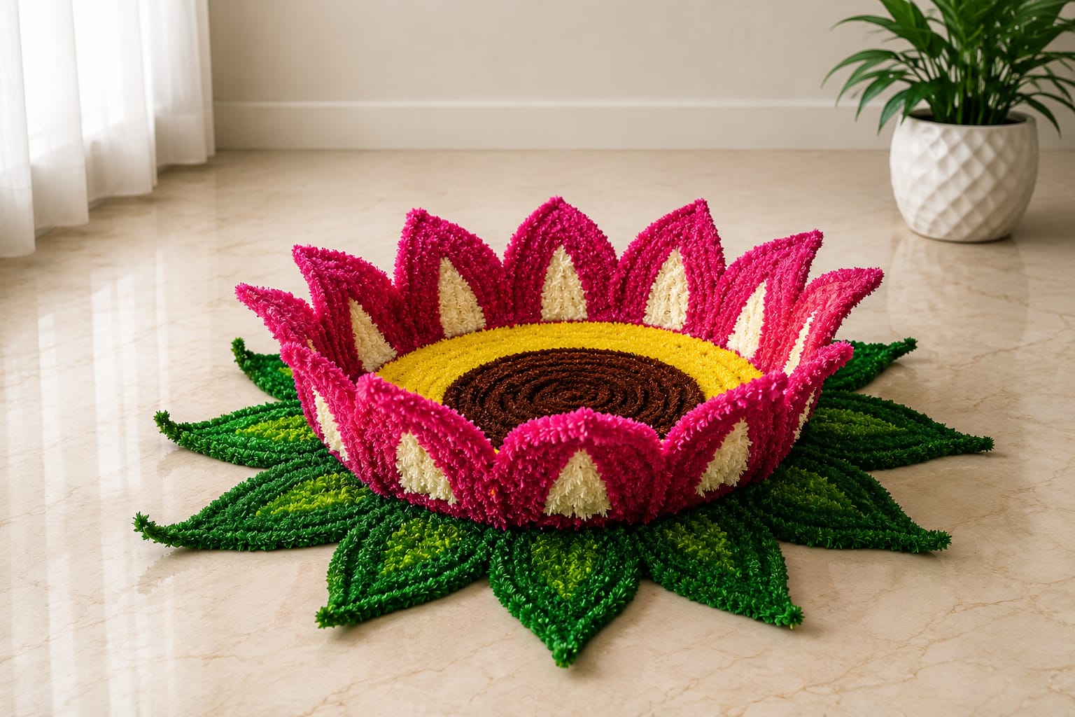 lotus-design Rangoli mat