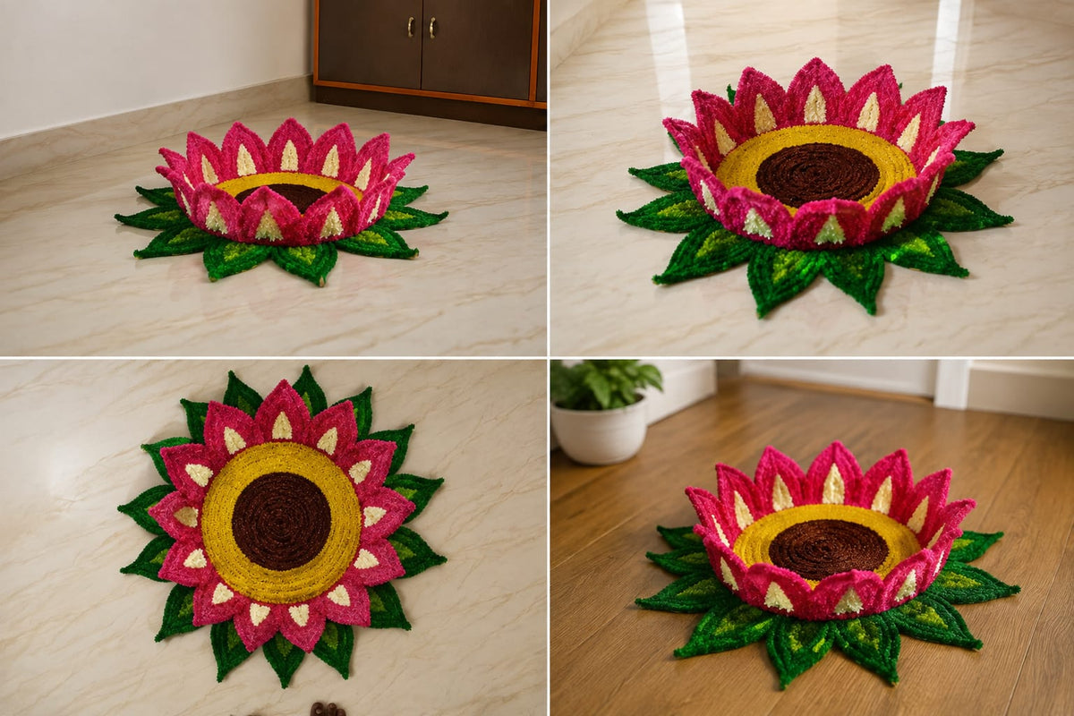 lotus-design Rangoli mat